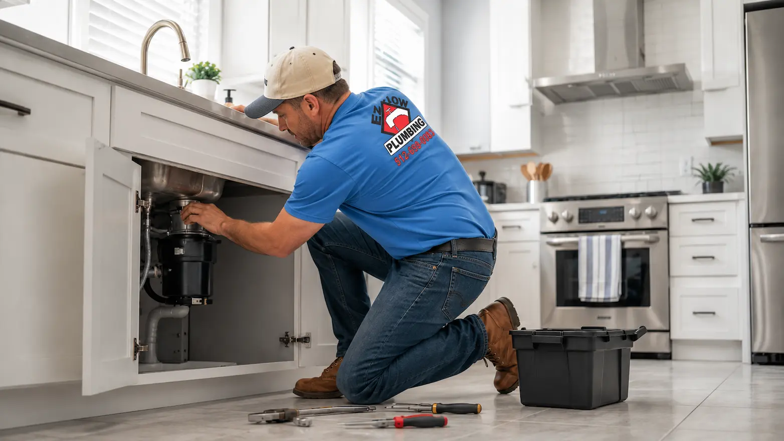 Thumbnail-For-Garbage Disposal Not Turning On_ What to Check Before You Call Anyone-By-EZ Flow Plumbing